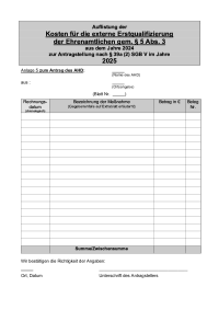 Vorschau: Anlage 5 - Erstqualifizierung EA 2025