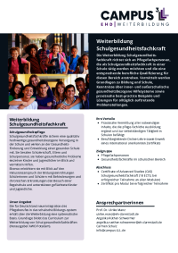 Vorschau: Flyer Weiterbildung SGFK 2026