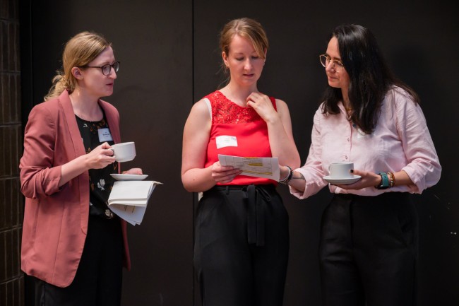 HAGE-Mitarbeiterinnen in der Vorbereitung