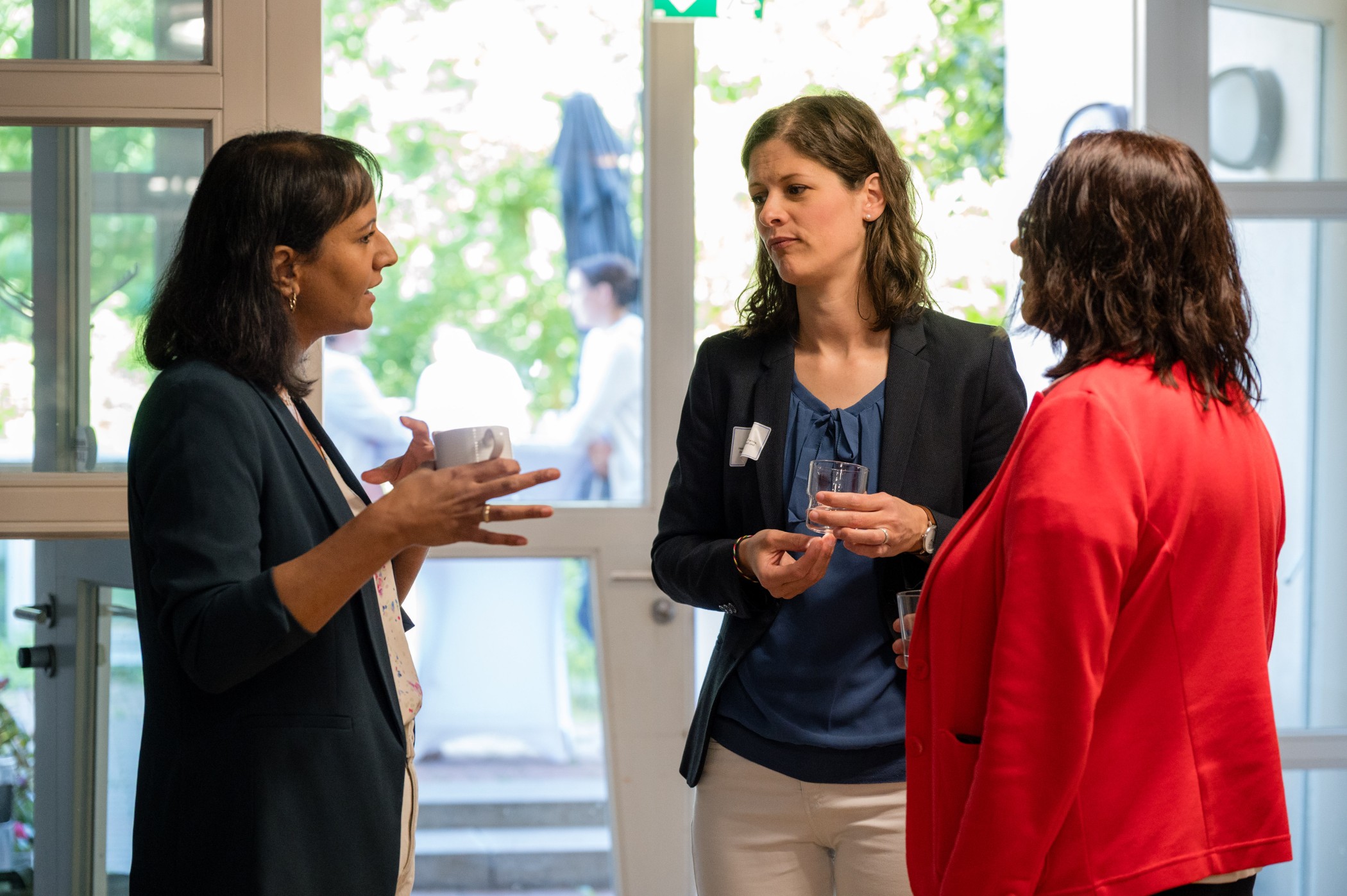 (v.l.) Rajni Kerber (HAGE), Maike Olberding (HMFG) und Ute Stettner (HMFG)