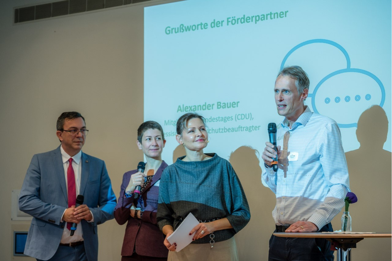 v.l.n.r. Alexander Bauer, Dr. Katharina Böhm, Marion Kuchenny, Marc von Krosigk 