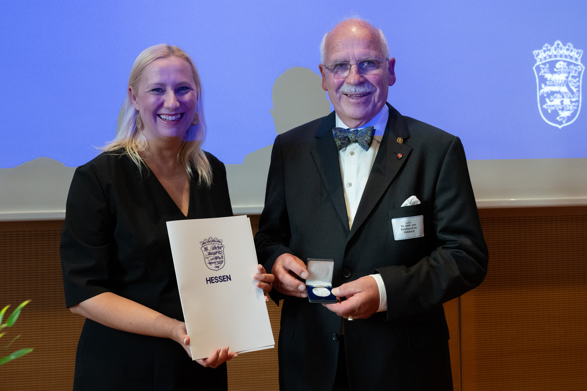 Diana Stolz und Dr. Gottfried von Knoblauch zu Hatzbach