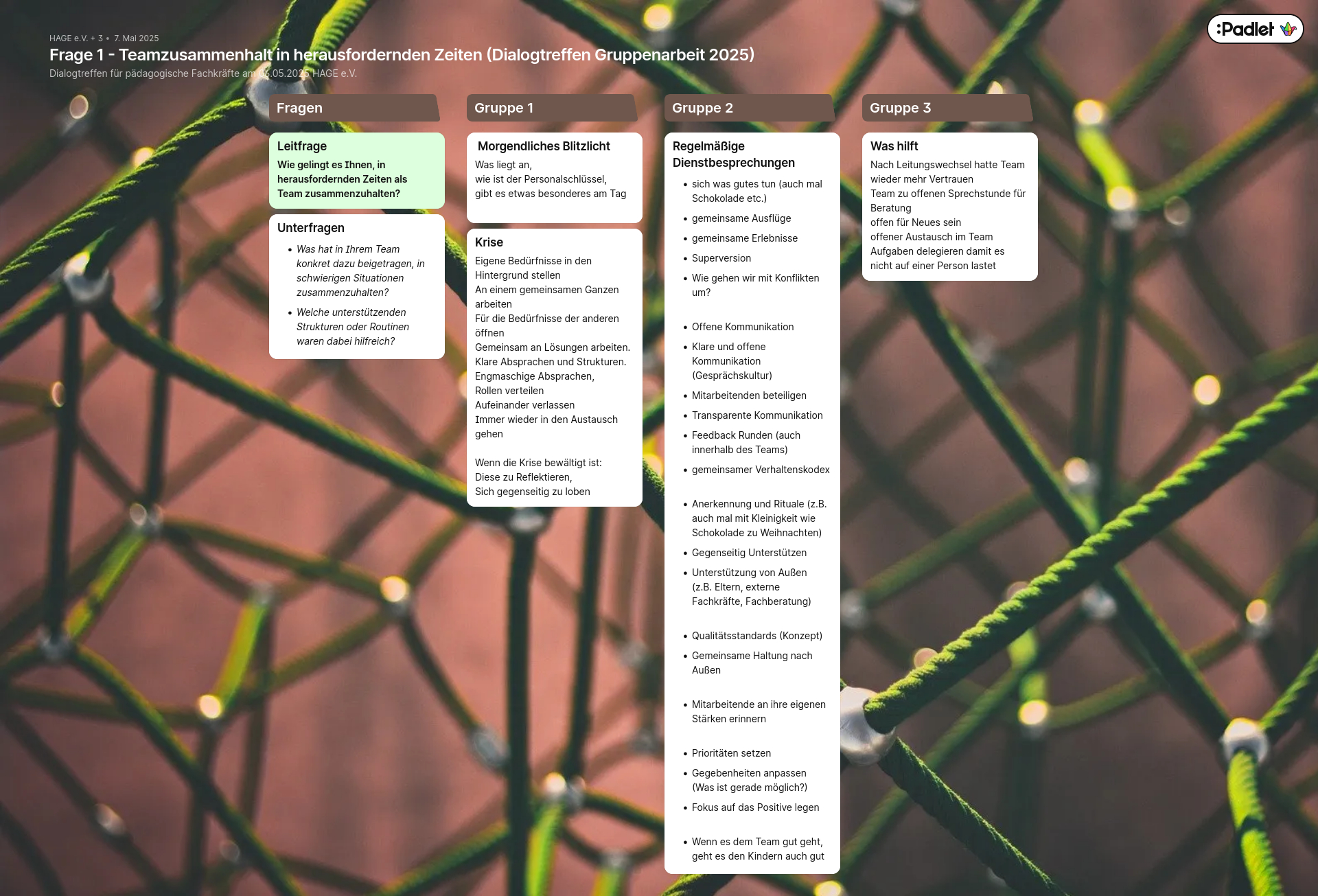 Frage 1 PadLet