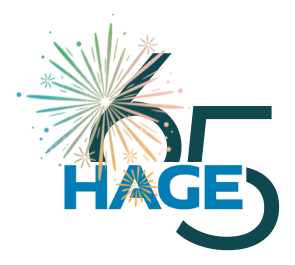 HAGE-Logo mit der Zahl 65