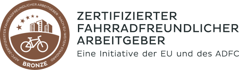 Logo Zertifizierter Fahrradfreundlicher Arbeitgeber Bronze
