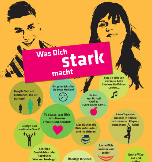 Bubbles zum Thema: Was dich stark macht